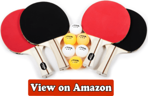 STIGA Performance 4-Player Table Tennis Racket Set