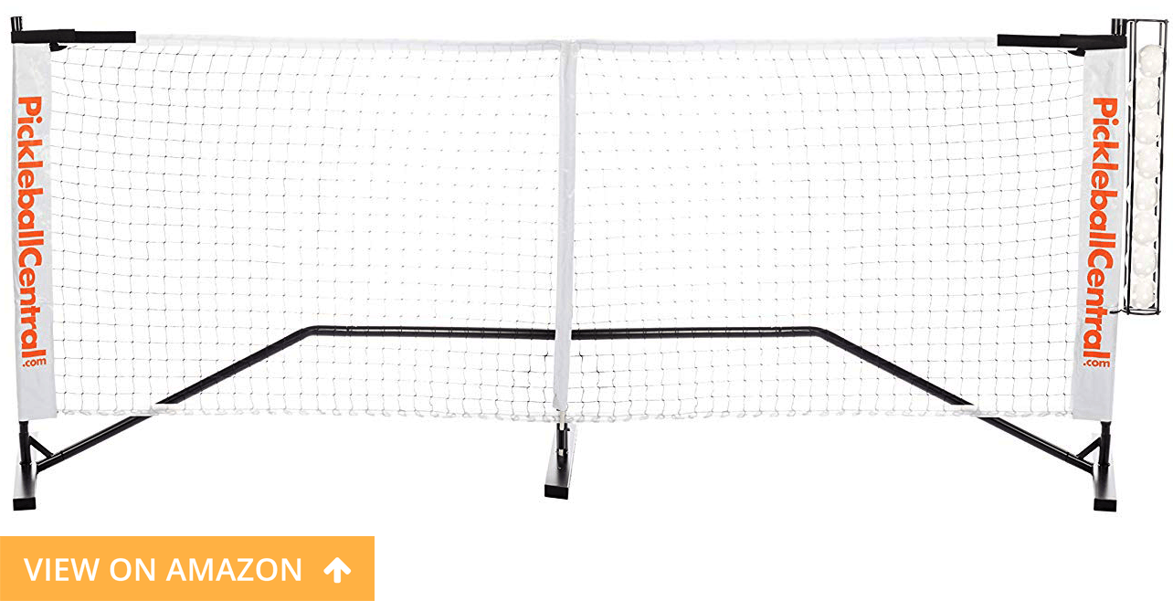 Rally Portable Pickleball Net System with Ball Holder