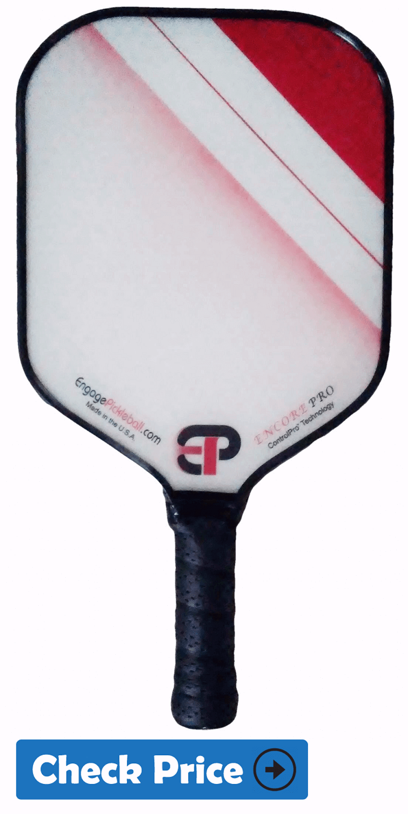 Engage Encore Pro pickleball paddle for control